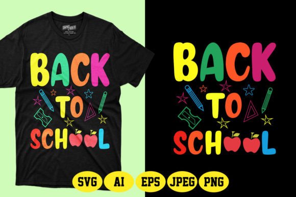 Back to School SVG T-shirt Design 3: A Versatile, Production-Ready Asset for Creative Entrepreneurs and Educators