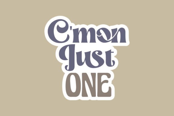 Back to School Typography C mon Just One