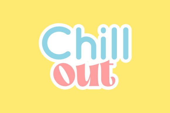 Back to School Typography Chill Out
