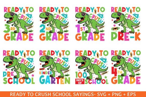 Crushed Back to School SVG Design Bundle: Flexible, Print-Ready Designs for Educators, Small Businesses & DIY Creators