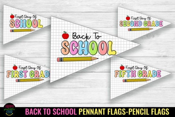 First Day School Pennant Flags I School