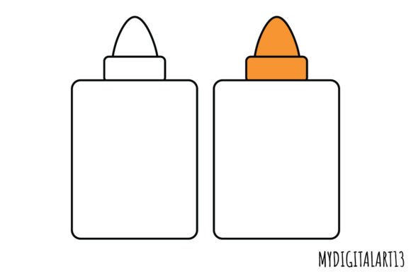 Glue Clipart, Back to School Clipart: Practical, High-Resolution Assets for Designers and Educators