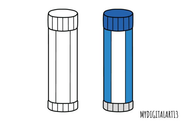Glue Stick Clipart: Back to School