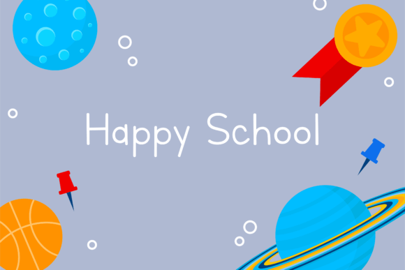 Grey Stationary Background Back ToSchool