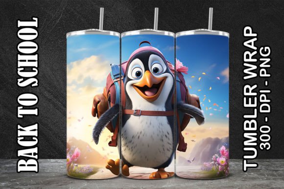 Penguine Back to School Tumbler 6: The Digital Design Bundle That Simplifies Custom Sublimation