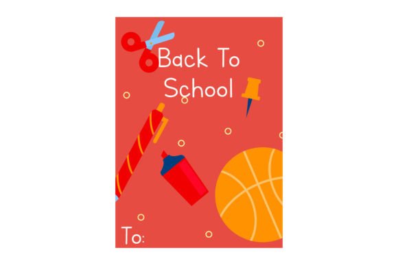 Pink Card Stationary Back to School