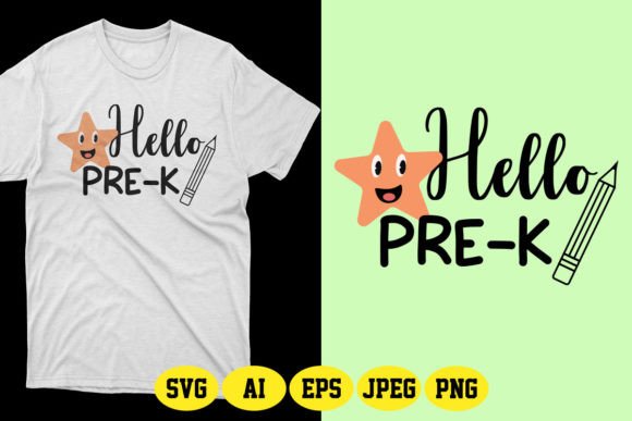 Pre-K Back to School SVG T-Shirt